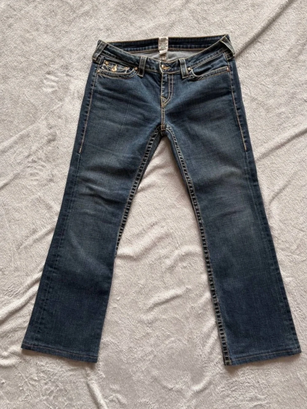 Women’s True Religion Joey Flap Pocket Bootcut Jeans Size 31 - Picture 1 of 9